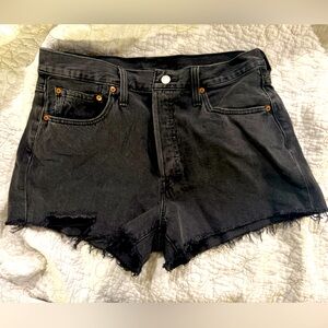 Levi’s Original 501 Black Denim Women's Shorts